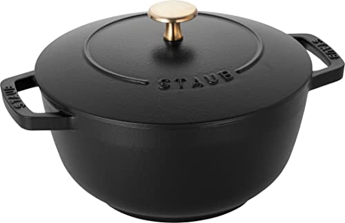 staub Wa-NABE 40501-009 Wanabe Black L 20cm Two-Handed Cast Iron Pot, Rice Cooking, 3 Pieces, Induction Compatible
staub Wa-NABE 40501-009 Wanabe Black L 20cm Two-Handed Cast Iron Pot, Rice Cooking, 3 Pieces, Induction Compatible