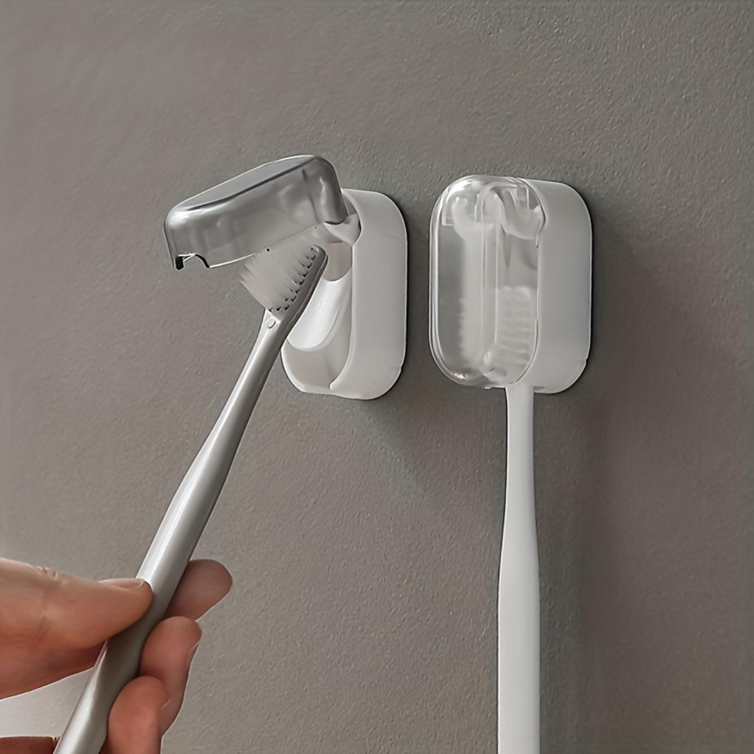 3pcs Wall Mounted Toothbrush Holder with Cover - Dustproof Plastic Toothbrush Rack - Punch-Free Bathroom Toothbrush Hanger - No
3pcs Wall Mounted Toothbrush Holder with Cover - Dustproof Plastic Toothbrush Rack - Punch-Free Bathroom Toothbrush Hanger - No