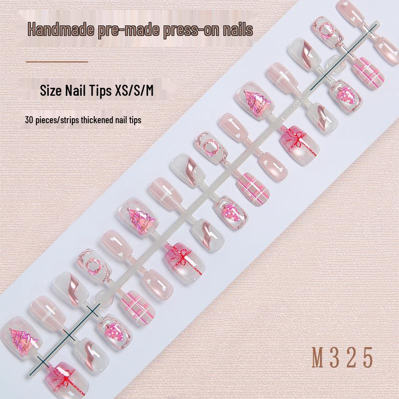 Festive Christmas Nail Stickers: Cute Plaid & Cartoon Designs, Wearable and Pre-made Nail Tips
Festive Christmas Nail Stickers: Cute Plaid & Cartoon Designs, Wearable and Pre-made Nail Tips