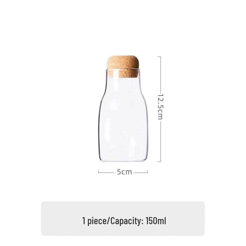 Multifunctional Corked Glass Beverage Bottles - 150ml (2-Pack)
Multifunctional Corked Glass Beverage Bottles - 150ml (2-Pack)