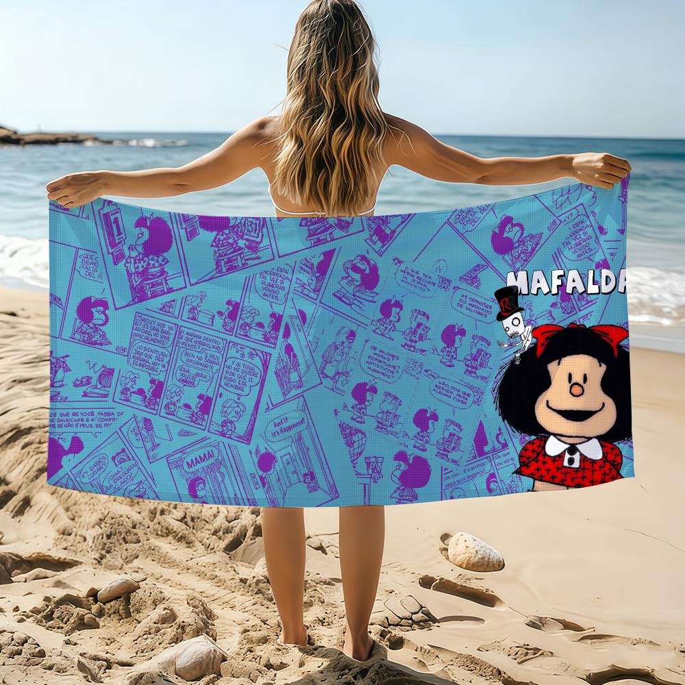 Cartoon Mafalda Cute Towel Beach Towel Oversized Quick Dry Towel Absorbent Soft Swim BeachTowels for Men Women W30*H60(CM)
Cartoon Mafalda Cute Towel Beach Towel Oversized Quick Dry Towel Absorbent Soft Swim BeachTowels for Men Women W30*H60(CM)