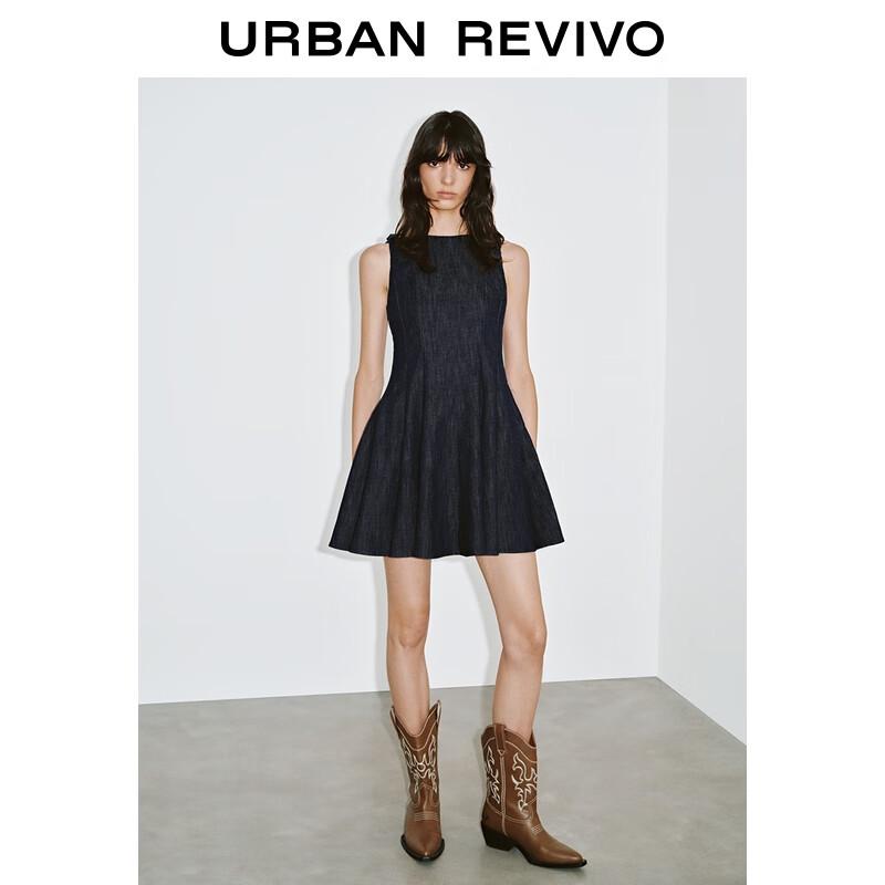 UR Women s Retro A-Line Pleated Denim Sundress L
UR Women s Retro A-Line Pleated Denim Sundress L