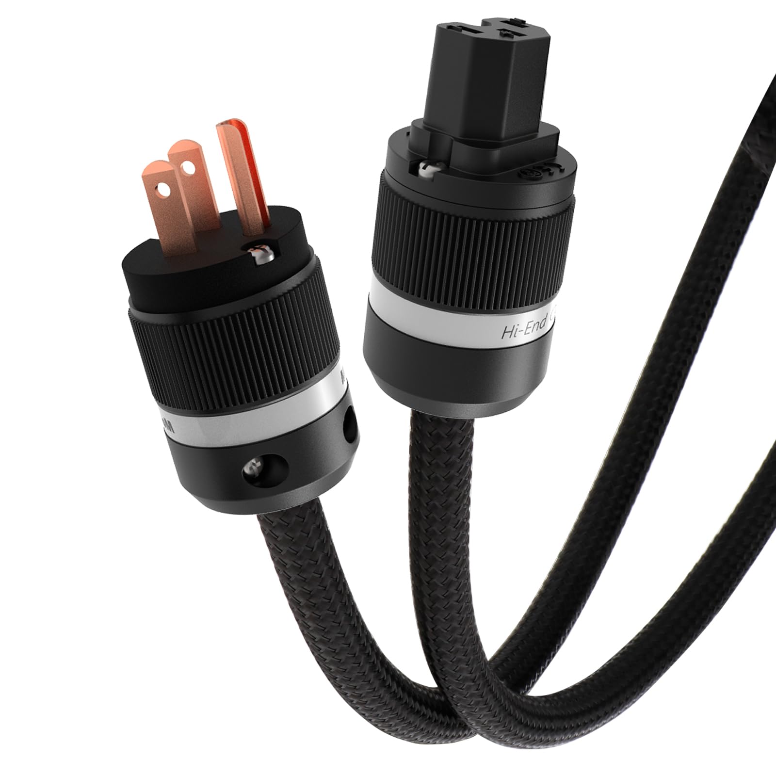 Monosaudio 13AWG Чистый медный HiFi аудиокабель питания переменного тока C13 штекер аудиокабель питания Улучшение качества звука Улучшение акустических характеристик Плетеный 
Monosaudio 13AWG Чистый медный HiFi аудиокабель питания переменного тока C13 штекер аудиокабель питания Улучшение качества звука Улучшение акустических характеристик Плетеный