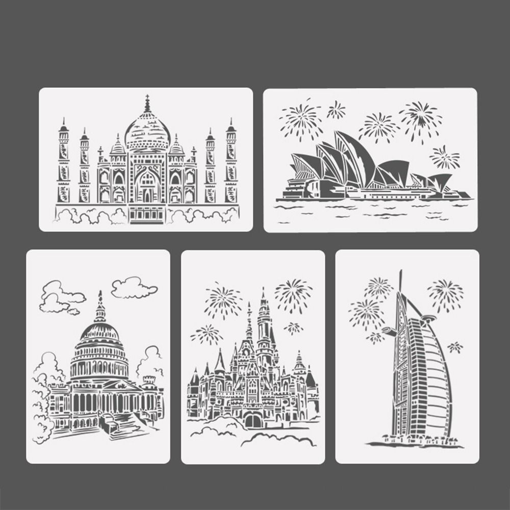 Urban Architecture Series DIY Pattern Layering Stencils Spray Painting Template Album 9
Urban Architecture Series DIY Pattern Layering Stencils Spray Painting Template Album 9