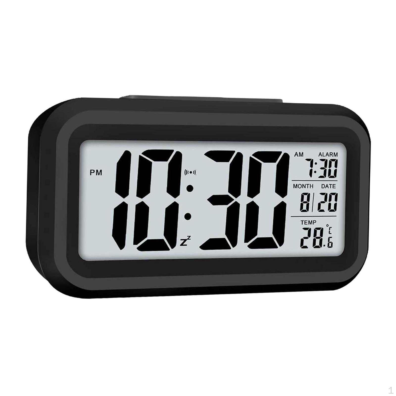 Digital Alarm Clocks LCD Display Screen Setting Temperature Snooze Clock 12H 24H Electronic
Digital Alarm Clocks LCD Display Screen Setting Temperature Snooze Clock 12H 24H Electronic