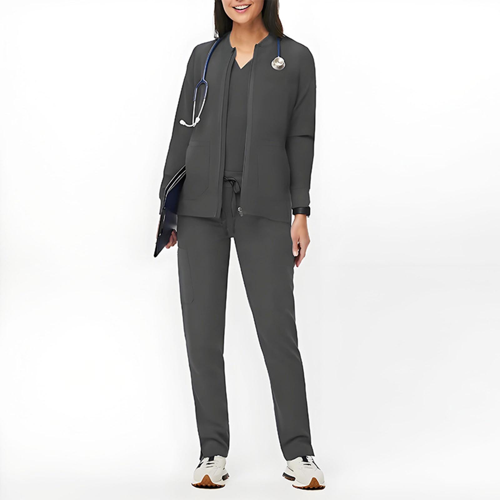 Ladies Loose And Comfortable V,neck Long Sleeved Workwear With Multiple Pockets Suit Set XL
Ladies Loose And Comfortable V,neck Long Sleeved Workwear With Multiple Pockets Suit Set XL