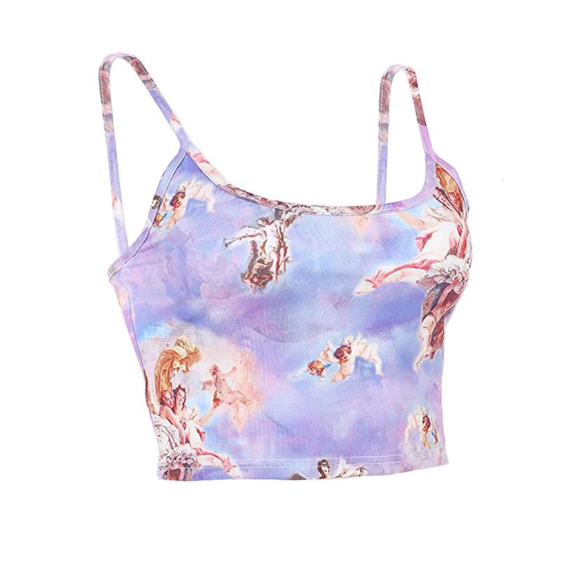 Сексуальный тонкий слинг с принтом ангела, летняя камзол, женская сексуальная уличная одежда, короткий укороченный бюстгальтер до пупка, топ L синий
Сексуальный тонкий слинг с принтом ангела, летняя камзол, женская сексуальная уличная одежда, короткий укороченный бюстгальтер до пупка, топ L синий