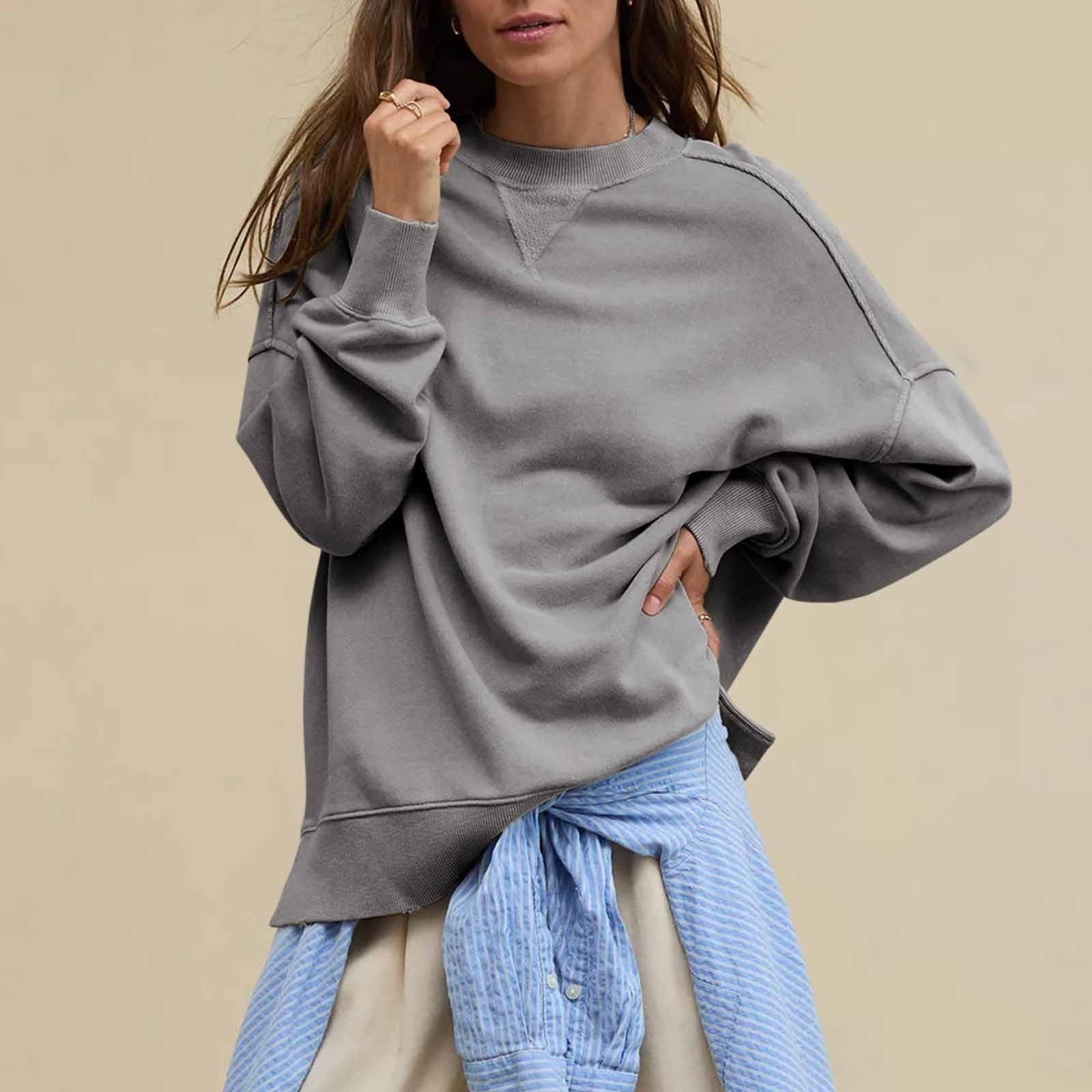 Топы для женщин с длинным рукавом, пуловер с круглым вырезом, повседневный топ на пуговицах M
Топы для женщин с длинным рукавом, пуловер с круглым вырезом, повседневный топ на пуговицах M