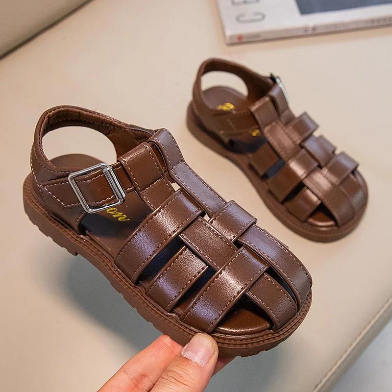 Children Hollow Out Shoes Boys Girls Roman Shoes British Style Non-slip Fashion Kids Toes Capped Shoes Peep Toe Solid Color 36
Children Hollow Out Shoes Boys Girls Roman Shoes British Style Non-slip Fashion Kids Toes Capped Shoes Peep Toe Solid Color 36