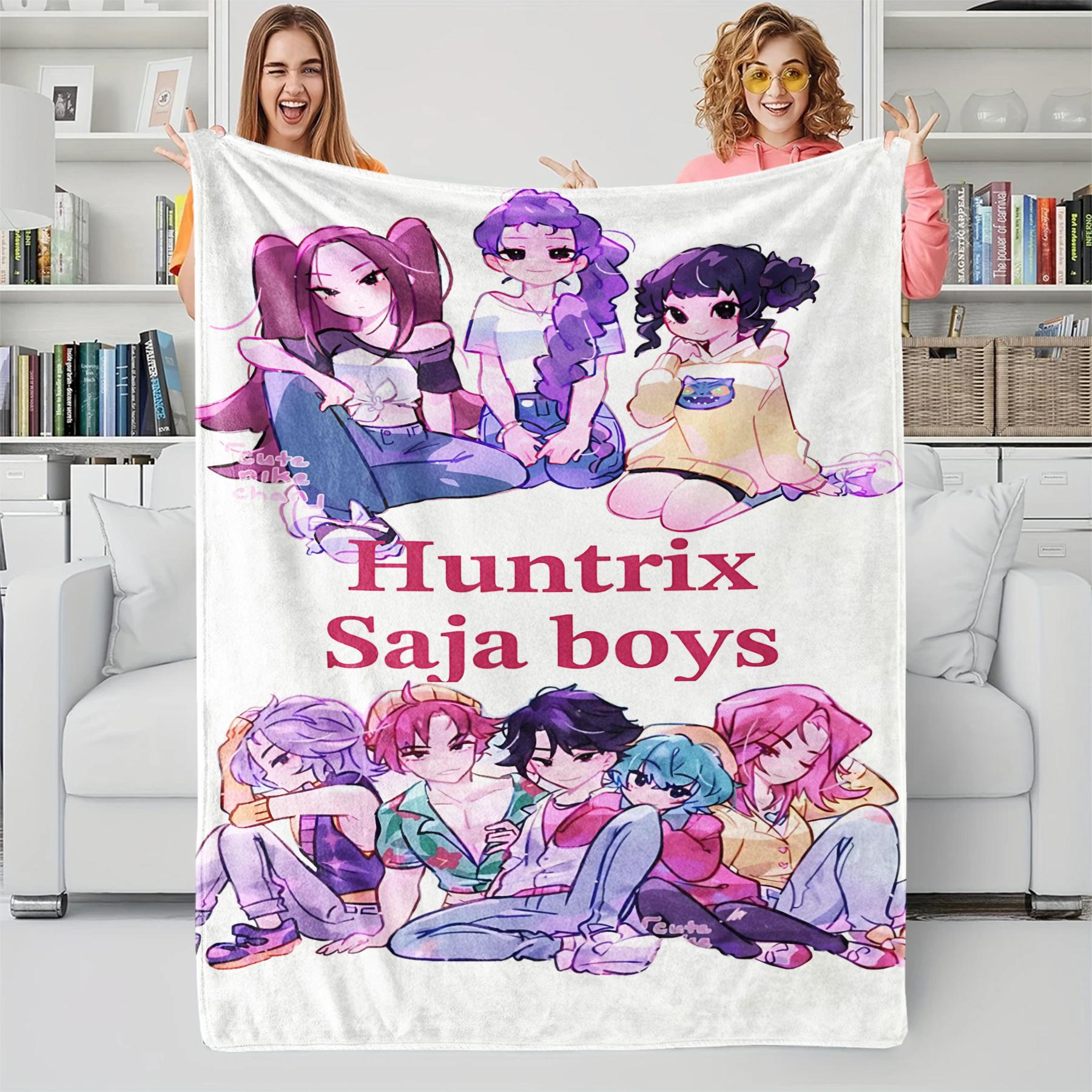 K-Pop Demon Hunter Cartoon Multifunctional Plush Throw Blanket, Novelty Warm Blanket, Suitable for All Seasons, Huntrix Fan Gift 70x100cm
K-Pop Demon Hunter Cartoon Multifunctional Plush Throw Blanket, Novelty Warm Blanket, Suitable for All Seasons, Huntrix Fan Gift 70x100cm