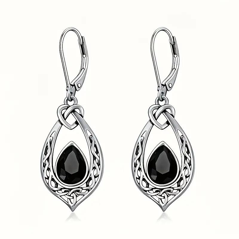 Huitan Vintage Drop Earrings for Women Exquisite Charming Ear Accessories with Heart Knot Design Novel Delicate Party Zircon
Huitan Vintage Drop Earrings for Women Exquisite Charming Ear Accessories with Heart Knot Design Novel Delicate Party Zircon