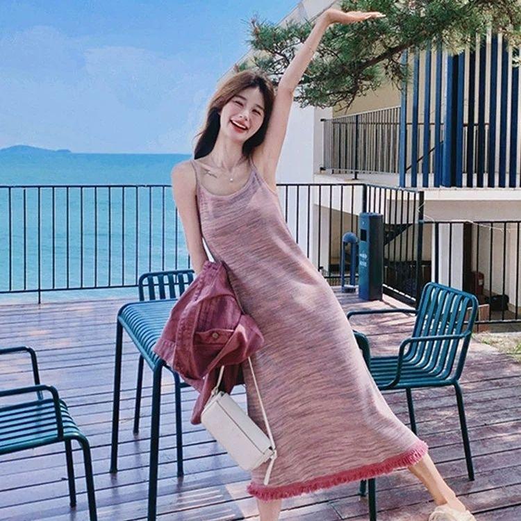 Korean Style Autumn 2026 Women s Denim Jacket & Knit Camisole Dress Set S (suggested for under 50 kg)
Korean Style Autumn 2026 Women s Denim Jacket & Knit Camisole Dress Set S (suggested for under 50 kg)