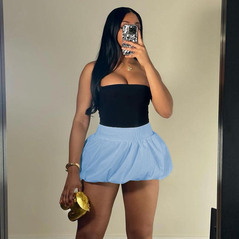 2024 Summer Women s Solid Color High Waist Bubble Mini Skirt Large небесно-голубой
2024 Summer Women s Solid Color High Waist Bubble Mini Skirt Large небесно-голубой
