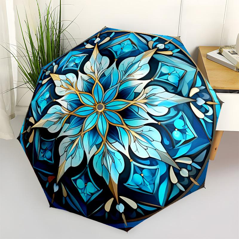1pc Blue Floral Mandala Automatic Folding Umbrella. casual outdoor accessory, for all seasons yy250924066
1pc Blue Floral Mandala Automatic Folding Umbrella. casual outdoor accessory, for all seasons yy250924066