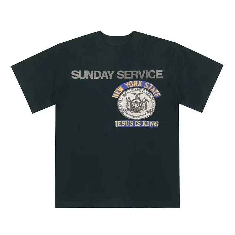 Sunday Service Jesus Is King New York State Seal Graphic T-Shirt Kanye Hip Hop Oversized White Unisex Streetwear T-shirt XXXL
Sunday Service Jesus Is King New York State Seal Graphic T-Shirt Kanye Hip Hop Oversized White Unisex Streetwear T-shirt XXXL