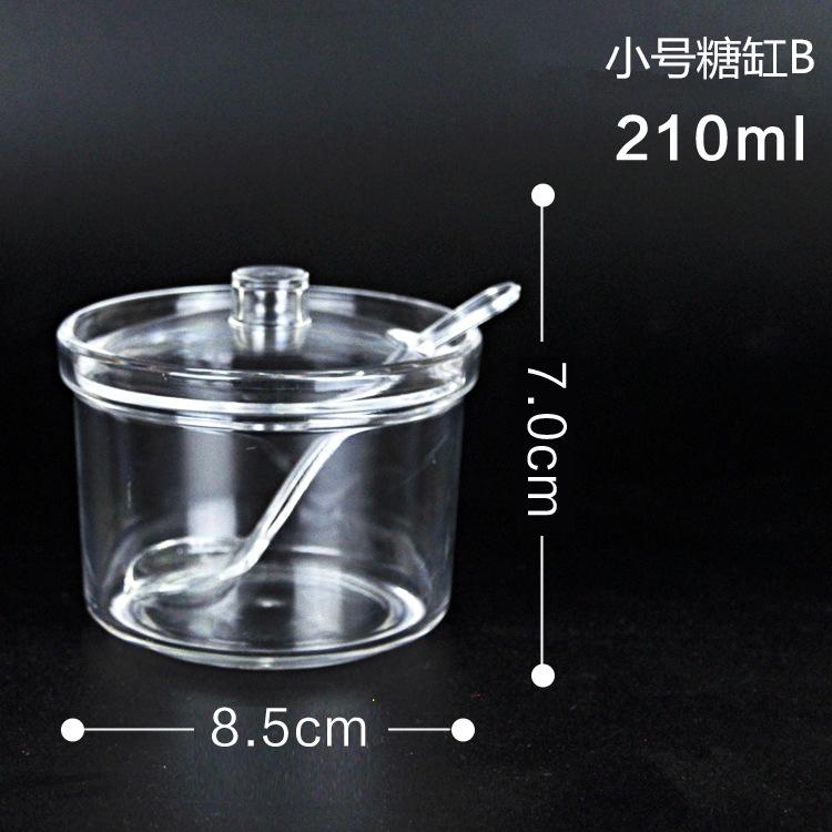 Acrylic Seasoning Jar Drop-proof Transparent with Lid Chili Factory Direct Snack Bar Plastic Sugar Bowl Kitchenware
Acrylic Seasoning Jar Drop-proof Transparent with Lid Chili Factory Direct Snack Bar Plastic Sugar Bowl Kitchenware