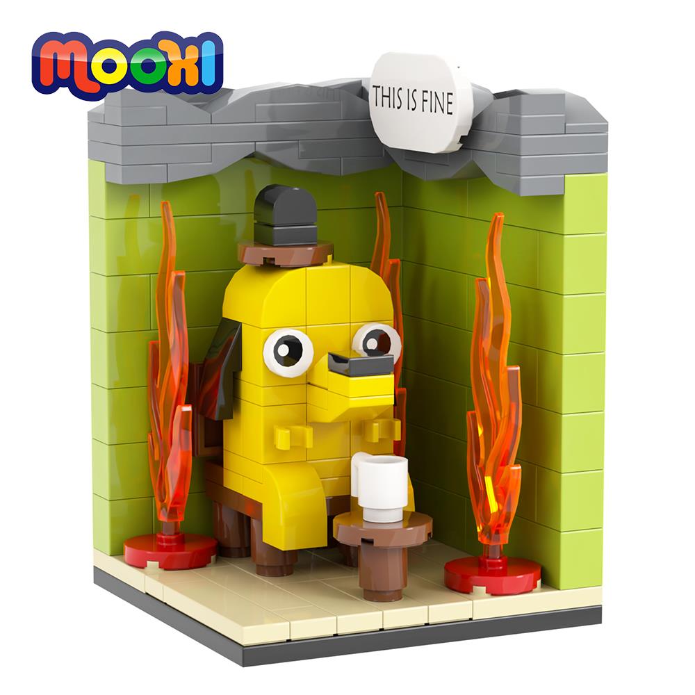 MOOXI THIS IS FINE 2.0 134Pcs MOC Bricks Creative Caricature Figure Building Blocks Kids Toys For Children Birthday Gift MOC1386
MOOXI THIS IS FINE 2.0 134Pcs MOC Bricks Creative Caricature Figure Building Blocks Kids Toys For Children Birthday Gift MOC1386