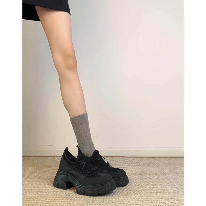 Thick-Soled Heightening Ballet Single Shoes Sweet Cool Style Round Head Bow Casual Sneakers Loafers 40 чорний
Thick-Soled Heightening Ballet Single Shoes Sweet Cool Style Round Head Bow Casual Sneakers Loafers 40 чорний