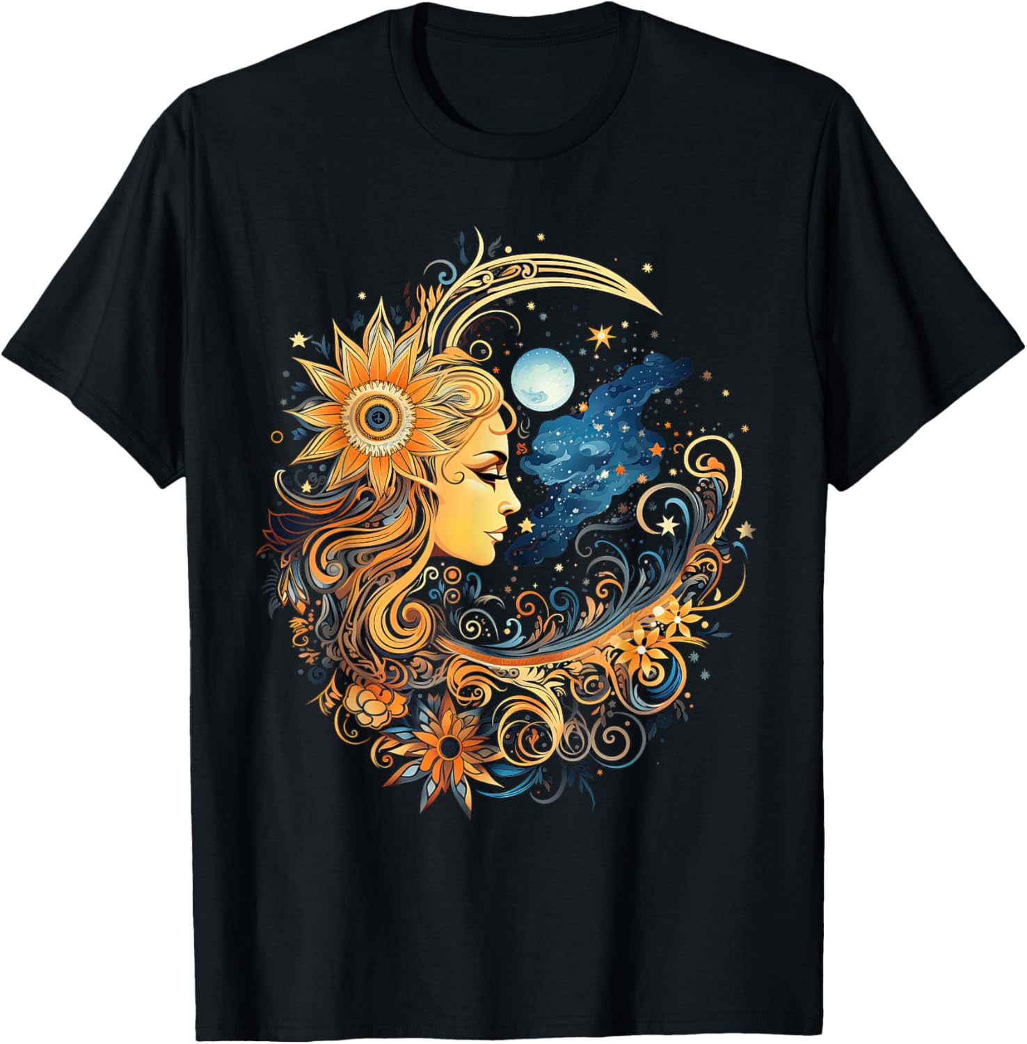 Mystical Sun Moon Goddess Graphic T-Shirt Celestial Art Print Casual Cotton Crewneck Tee 4XL
Mystical Sun Moon Goddess Graphic T-Shirt Celestial Art Print Casual Cotton Crewneck Tee 4XL