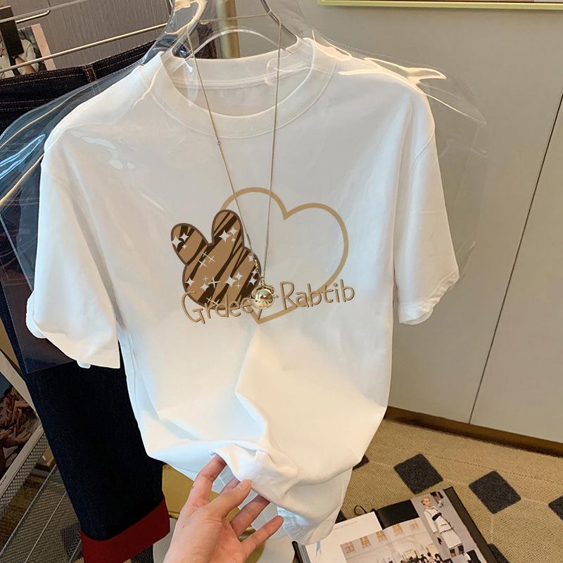 2023 Women s Summer Cartoon Cotton T-Shirt - Trendy, Versatile, and Slim White Short Sleeve Top XL
2023 Women s Summer Cartoon Cotton T-Shirt - Trendy, Versatile, and Slim White Short Sleeve Top XL