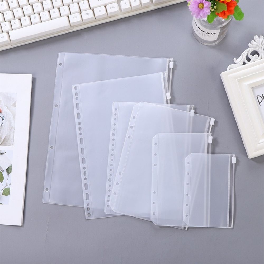 6-Ring Binder PVC Document Filing Bags Loose Leaf Bag A5/A6 /A7 Size Binder Pockets Zipper Folders A5
6-Ring Binder PVC Document Filing Bags Loose Leaf Bag A5/A6 /A7 Size Binder Pockets Zipper Folders A5