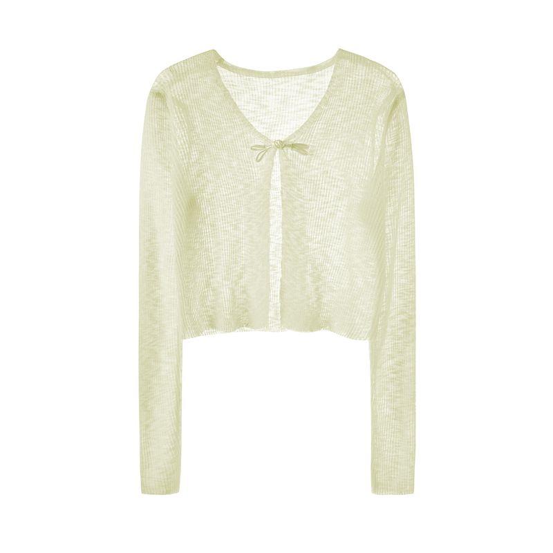 New Chinese Style Ice Silk Sun Protection Knit Cardigan Women s Thin Short Summer Cheongsam Suspender Skirt Outer Shawl Blouse Coat Yellow S
New Chinese Style Ice Silk Sun Protection Knit Cardigan Women s Thin Short Summer Cheongsam Suspender Skirt Outer Shawl Blouse Coat Yellow S