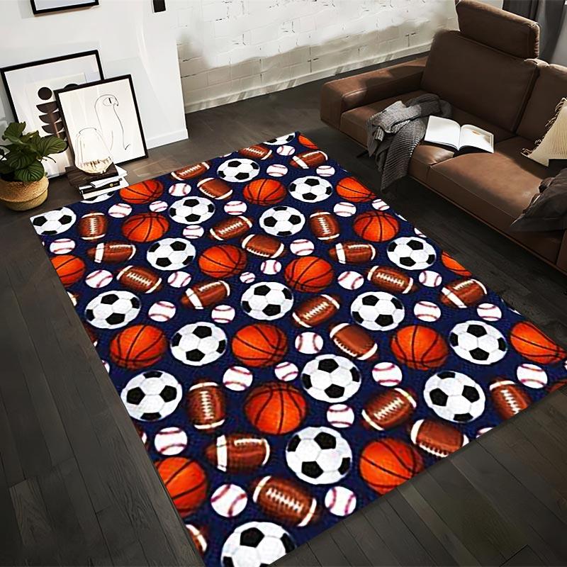 Sports-Themed Carpet with Footballs, Basketballs, Baseballs, Soccer Balls Suitable for use as an anti-slip for living room bedroom sofas 40x60cm( 15x23in )
Sports-Themed Carpet with Footballs, Basketballs, Baseballs, Soccer Balls Suitable for use as an anti-slip for living room bedroom sofas 40x60cm( 15x23in )