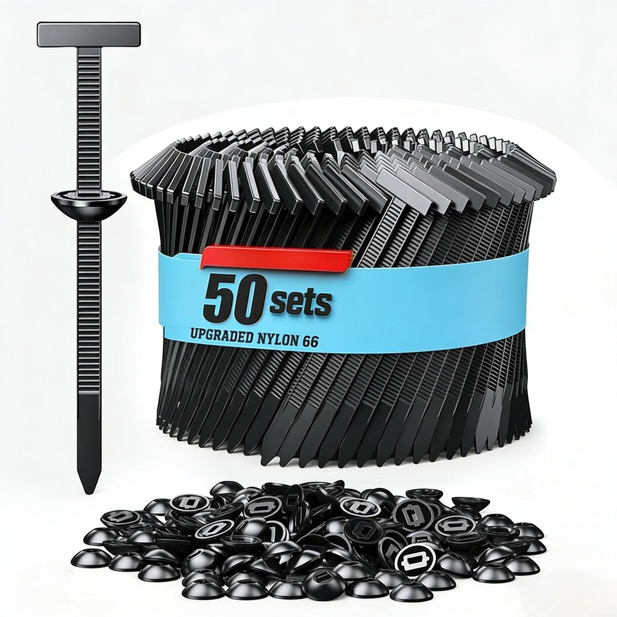 Universal Car Repair Strap Sets Heavy Duty Self Locking Nylon Ribbon Zip Ties With Through The Heart Button For Fastening
Universal Car Repair Strap Sets Heavy Duty Self Locking Nylon Ribbon Zip Ties With Through The Heart Button For Fastening