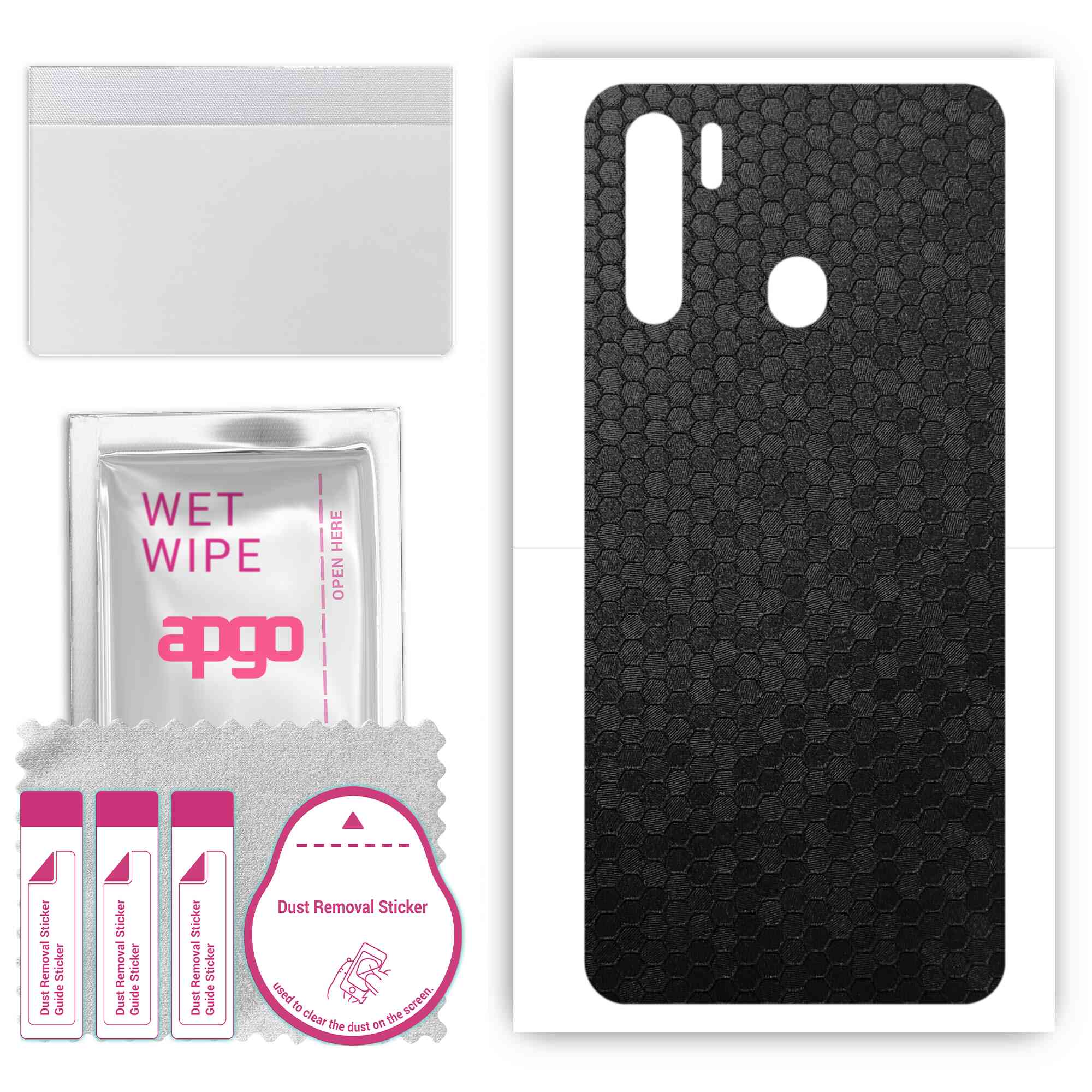 apgo Protective Skin Sticker for the back compatible with Blackview A80 Plus, Wrap Film, Foil, Vinyl - Pattern Black Honeycomb
apgo Protective Skin Sticker for the back compatible with Blackview A80 Plus, Wrap Film, Foil, Vinyl - Pattern Black Honeycomb