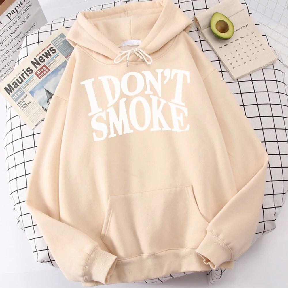 Женская толстовка с длинным рукавом I Don't Smoke с принтом, мужские винтажные толстовки, универсальная удобная одежда, качественная модная одежда с заниженным плечом
Женская толстовка с длинным рукавом I Don't Smoke с принтом, мужские винтажные толстовки, универсальная удобная одежда, качественная модная одежда с заниженным плечом