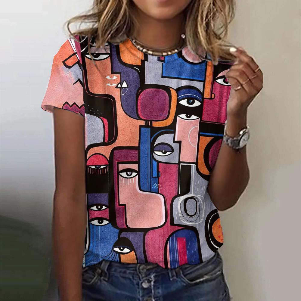 Женская новая футболка с коротким рукавом и круглым вырезом, 3D-принт, забавный узор, уличный дизайн, чувство повседневного стиля, мода, лето, короткий рукав 6XL
Женская новая футболка с коротким рукавом и круглым вырезом, 3D-принт, забавный узор, уличный дизайн, чувство повседневного стиля, мода, лето, короткий рукав 6XL