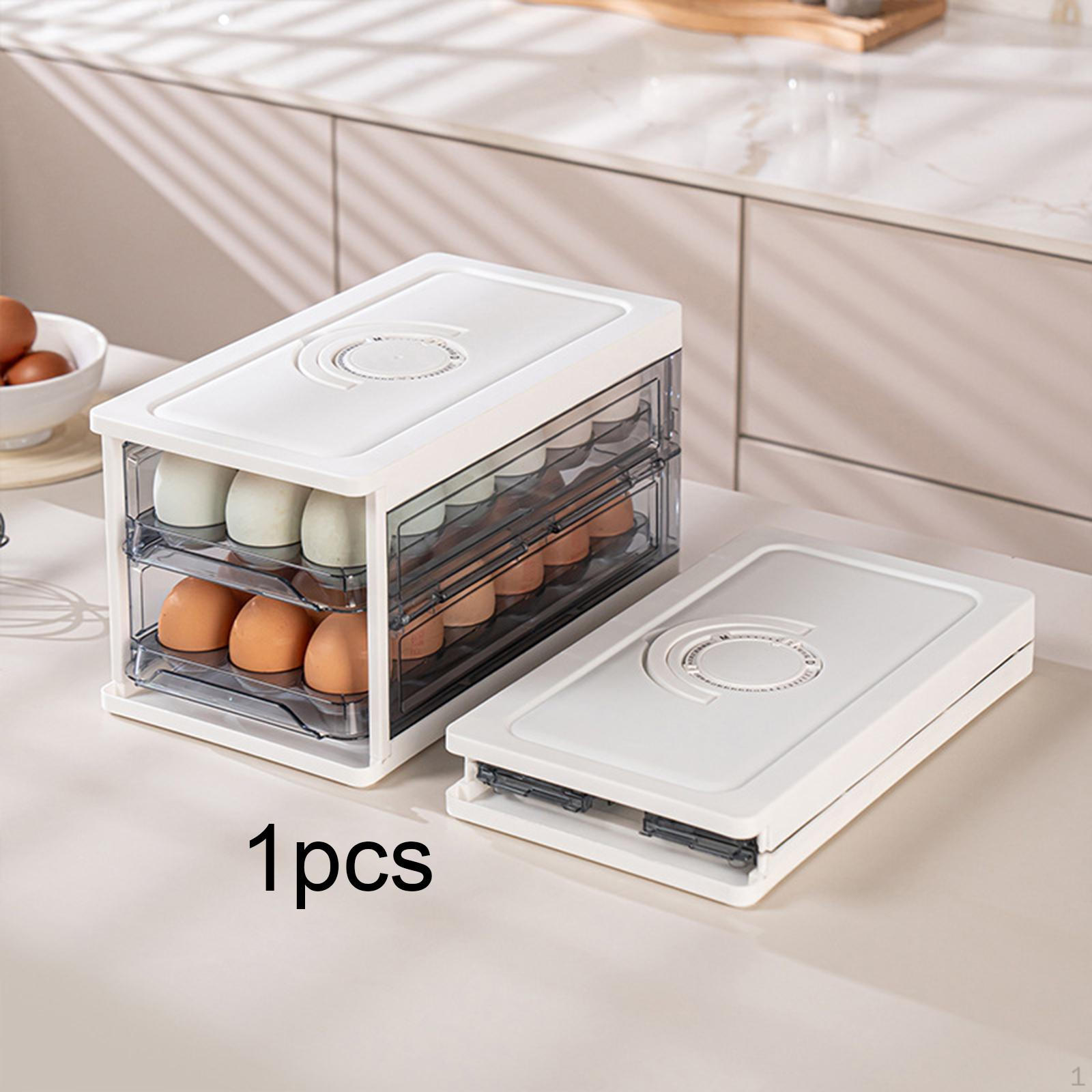 Egg Holder for Refrigerator Box 36 Grid 2 Layer Space Saving Drawer Type Foldable Cabinet
Egg Holder for Refrigerator Box 36 Grid 2 Layer Space Saving Drawer Type Foldable Cabinet