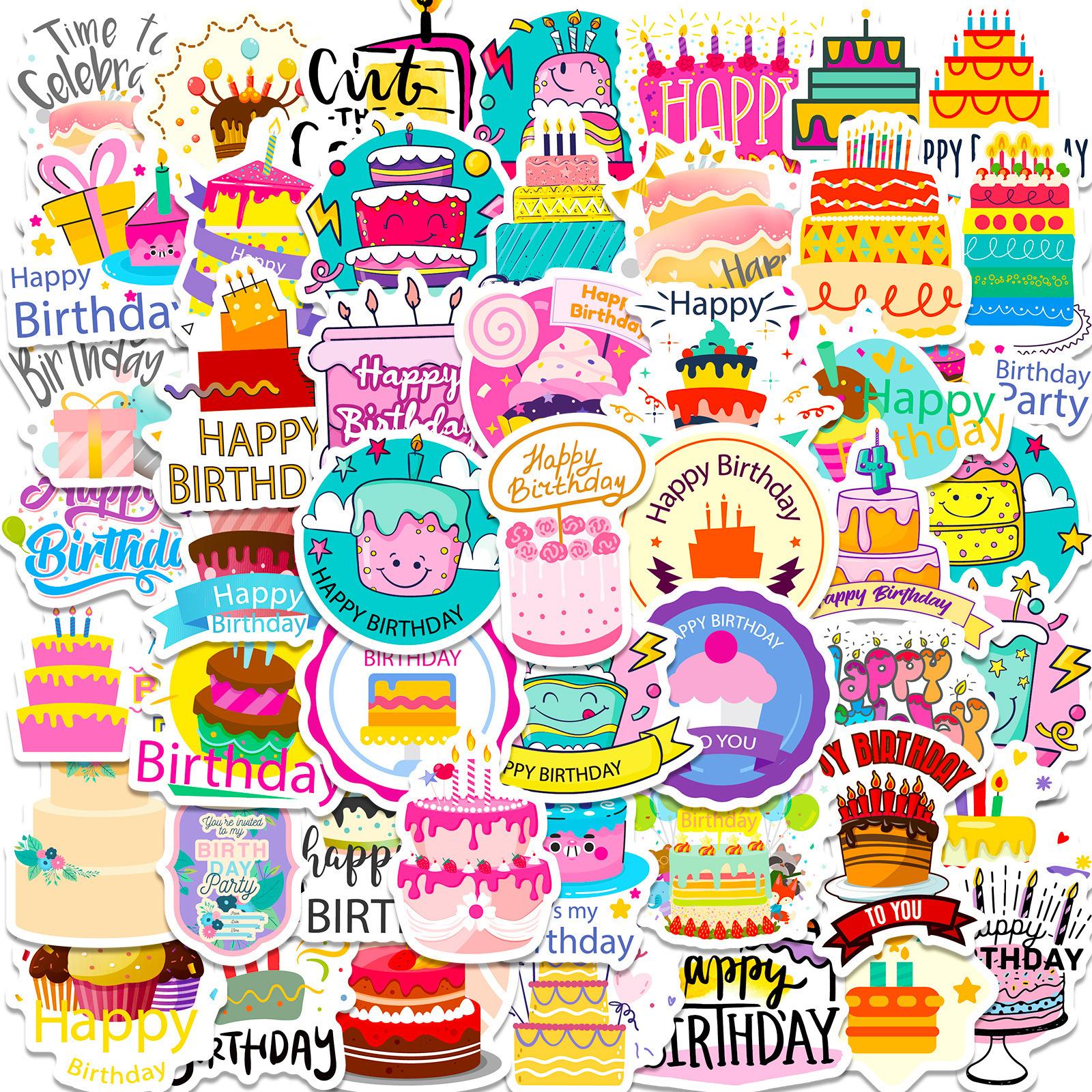 Boutique 100 Cartoon Hand-Painted Birthday Theme Stickers Diy Birthday Gift Packaging Decorative Stickers
Boutique 100 Cartoon Hand-Painted Birthday Theme Stickers Diy Birthday Gift Packaging Decorative Stickers
