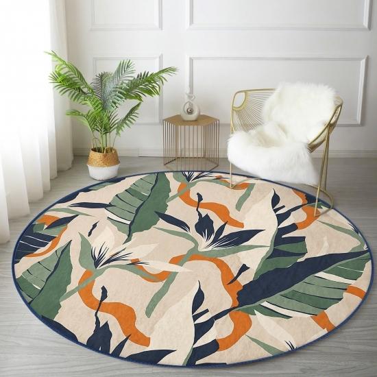 Deymend Artistic Leaf Design Зеленая гостиная и круглый ковер для гостиной с моющимся нескользящим основанием
Deymend Artistic Leaf Design Зеленая гостиная и круглый ковер для гостиной с моющимся нескользящим основанием