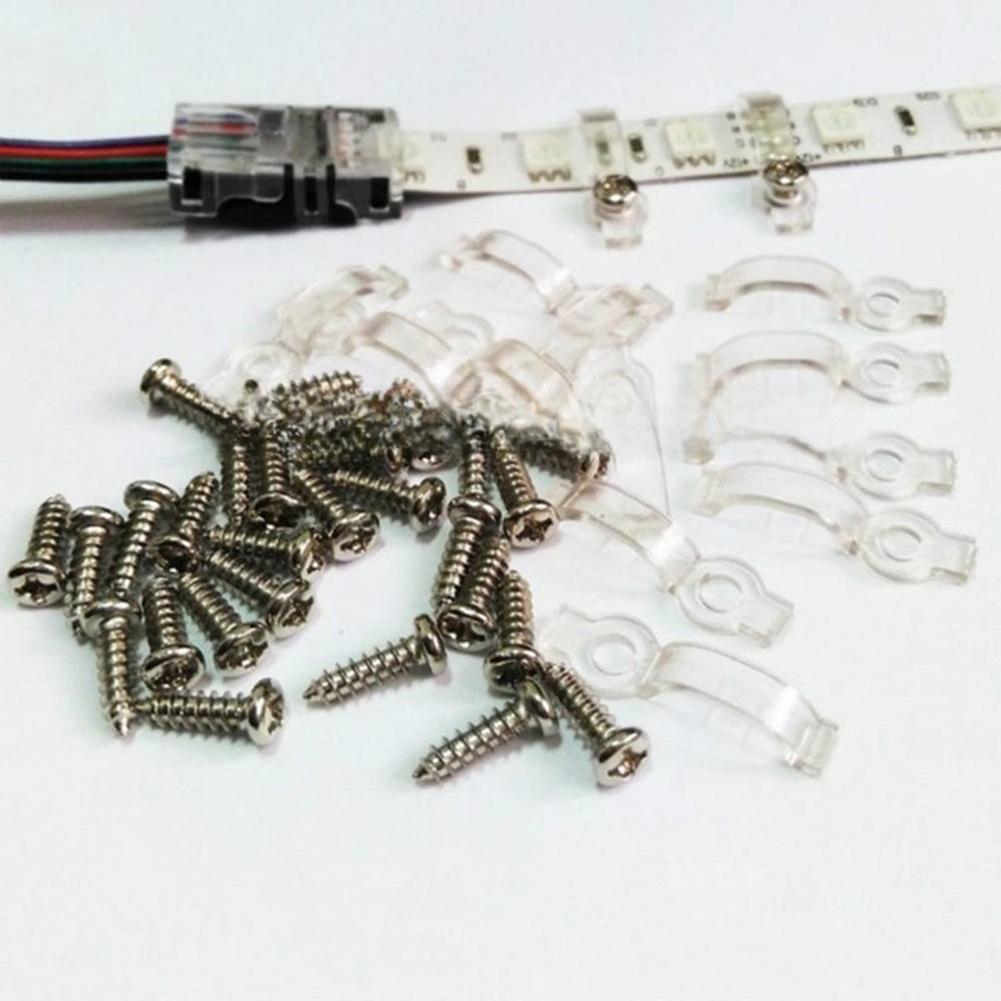 100 LED Strip Mounting Clips for 8mm 9mm 10mm Flexible LED Tape Lights with 100 Screws PP Plastic Fixing Holders 10mm
100 LED Strip Mounting Clips for 8mm 9mm 10mm Flexible LED Tape Lights with 100 Screws PP Plastic Fixing Holders 10mm