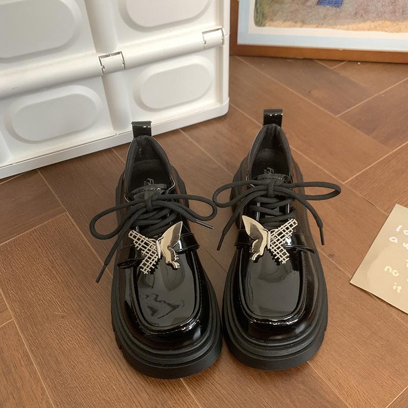 Round head wholesale retro lace-up loafer single shoes versatile thick heel platform new jk small leather shoes autumn women 35
Round head wholesale retro lace-up loafer single shoes versatile thick heel platform new jk small leather shoes autumn women 35