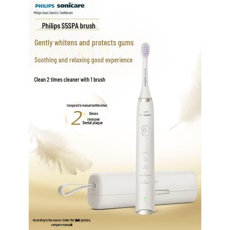 Philips S5 Sonic Electric Toothbrush CN plug (adapter included)
Philips S5 Sonic Electric Toothbrush CN plug (adapter included)