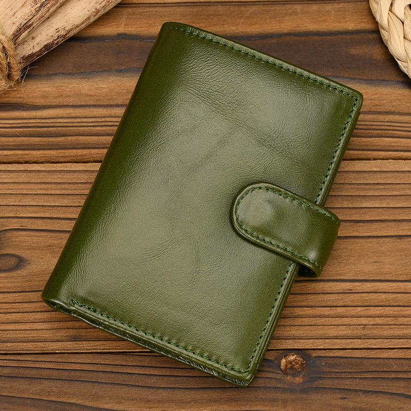 High Quality Genuine Leather Card Wallet Men Women RFID Genuine Leather Short Wallet Multi Cards Slots Button Man Purse зелений
High Quality Genuine Leather Card Wallet Men Women RFID Genuine Leather Short Wallet Multi Cards Slots Button Man Purse зелений