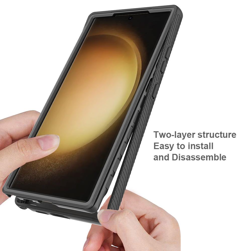 For Samsung Galaxy S24 Ultra Case Shock Absorbing PC+TPU Phone Guard Cover Black
For Samsung Galaxy S24 Ultra Case Shock Absorbing PC+TPU Phone Guard Cover Black