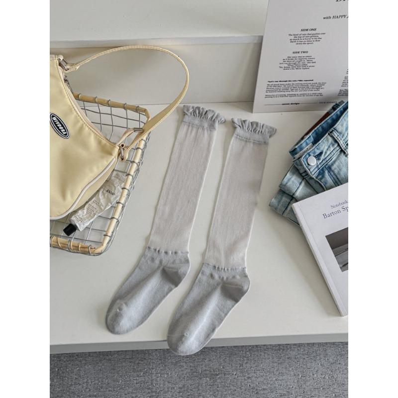 Crystal Silk Cotton Socks, Calf Socks, Ballet Girl Lace Thin Mesh Slimming Leg Catwalk Long Tube Solid Color Pile Socks 1 pair світло-сірий колір
Crystal Silk Cotton Socks, Calf Socks, Ballet Girl Lace Thin Mesh Slimming Leg Catwalk Long Tube Solid Color Pile Socks 1 pair світло-сірий колір