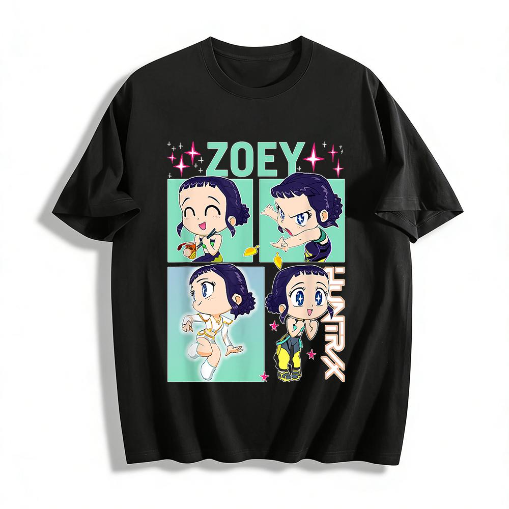 Zoey Hunter X Chibi Anime Graphic Tee, Cute Cartoon Character Print Casual Short Sleeve T-Shirt Pure cotton T-shirt XXS
Zoey Hunter X Chibi Anime Graphic Tee, Cute Cartoon Character Print Casual Short Sleeve T-Shirt Pure cotton T-shirt XXS