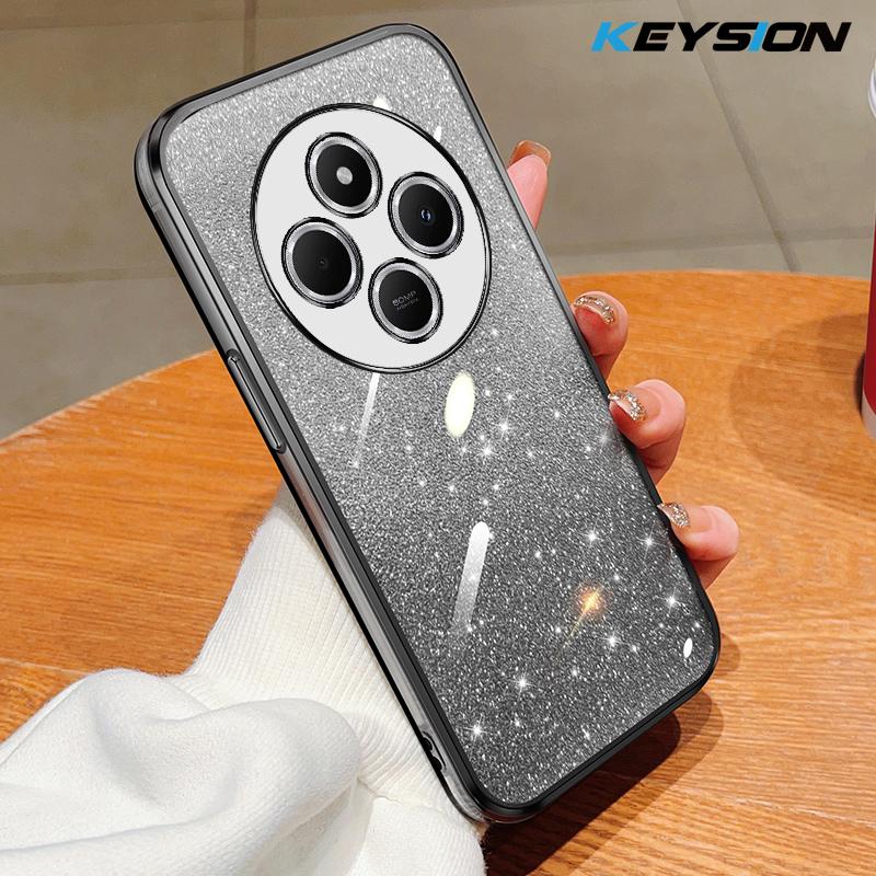 KEYSION Luxury Plating Glitter Phone Case for Redmi 14C Transparent Soft TPU Shockproof Back Cover for Xiaomi POCO C75 for Redmi 14C чёрный
KEYSION Luxury Plating Glitter Phone Case for Redmi 14C Transparent Soft TPU Shockproof Back Cover for Xiaomi POCO C75 for Redmi 14C чёрный