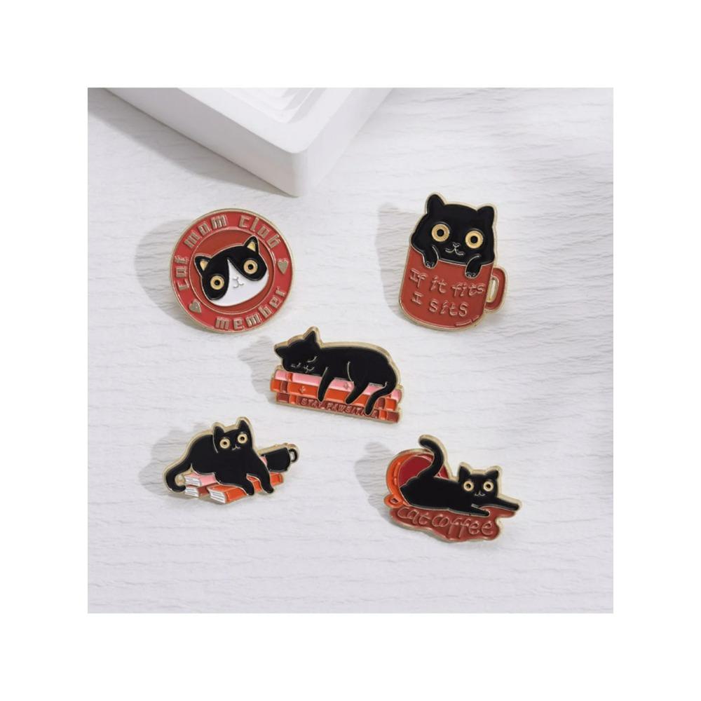 5 pieces of women s cartoon cute coffee cups, cat shaped metal badges, daily outfits, bags, accessories, brooches
5 pieces of women s cartoon cute coffee cups, cat shaped metal badges, daily outfits, bags, accessories, brooches