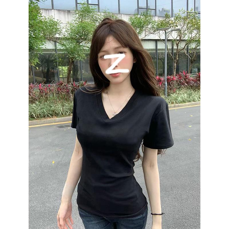 Korean Style V-Neck Ruffled Slimming Short-Sleeve T-Shirt for Women, Summer 2026 XL чорний
Korean Style V-Neck Ruffled Slimming Short-Sleeve T-Shirt for Women, Summer 2026 XL чорний