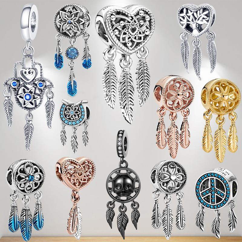 New 925 Sterling Silver Dream catcher Bead plata de ley 925 perla Charm For Original Pendant Bracelet Women Gift Jewelry
New 925 Sterling Silver Dream catcher Bead plata de ley 925 perla Charm For Original Pendant Bracelet Women Gift Jewelry