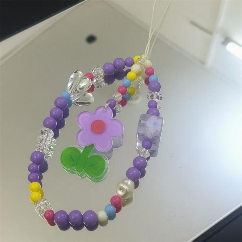 Korea Cute Purple Flower Phone Bracelet Strap Charm Chain Knot Cellphone Lanyard Fashion Keychain Bag Camera Keychain Lanyard
Korea Cute Purple Flower Phone Bracelet Strap Charm Chain Knot Cellphone Lanyard Fashion Keychain Bag Camera Keychain Lanyard