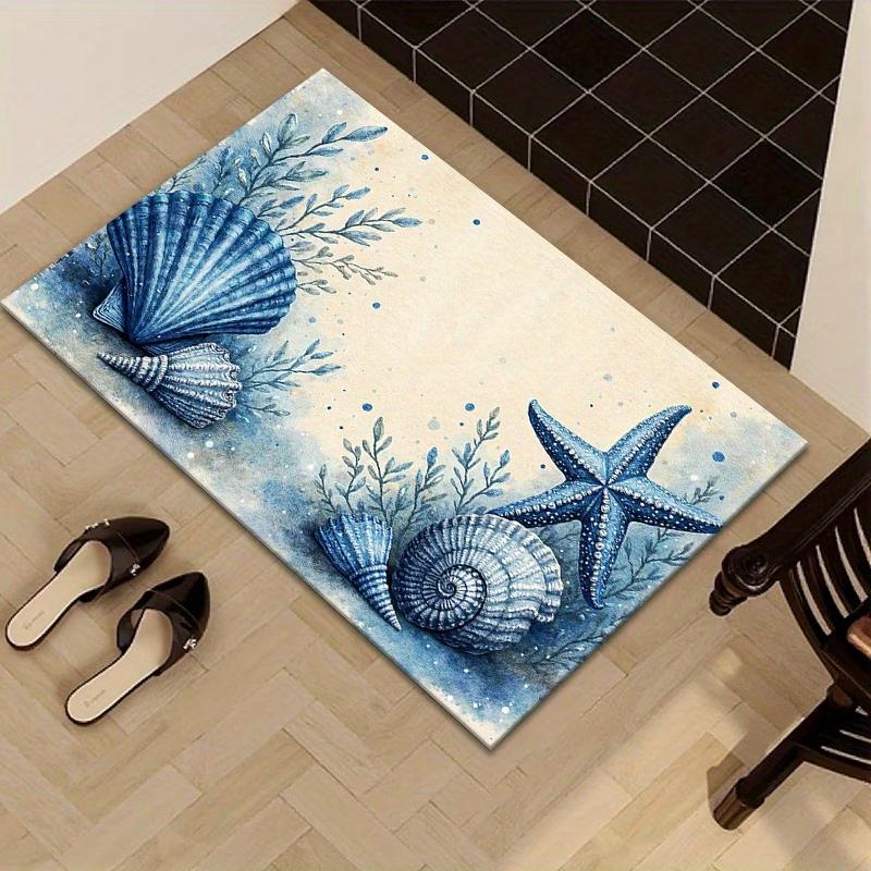 Coastal Ocean Beach Stair Treads Non-Slip, Blue Starfish Seashell Carpet Step Rugs with Rubber Backing, Washable Indoor Mat 50cm x 80cm
Coastal Ocean Beach Stair Treads Non-Slip, Blue Starfish Seashell Carpet Step Rugs with Rubber Backing, Washable Indoor Mat 50cm x 80cm