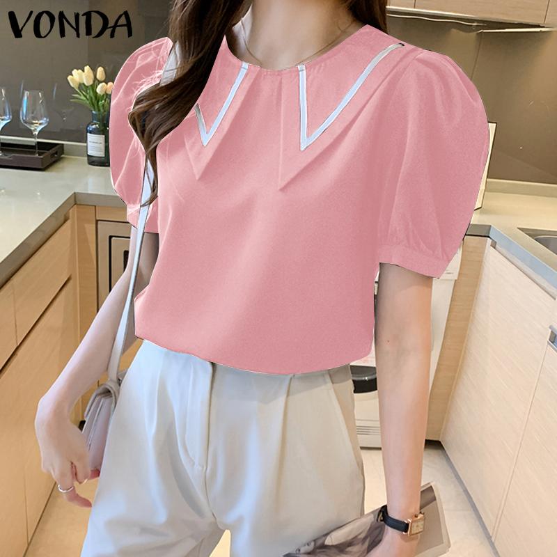 VONDA женская летняя свободная блузка с круглым вырезом и короткими рукавами контрастного цвета, прямая свободная блузка
VONDA женская летняя свободная блузка с круглым вырезом и короткими рукавами контрастного цвета, прямая свободная блузка
