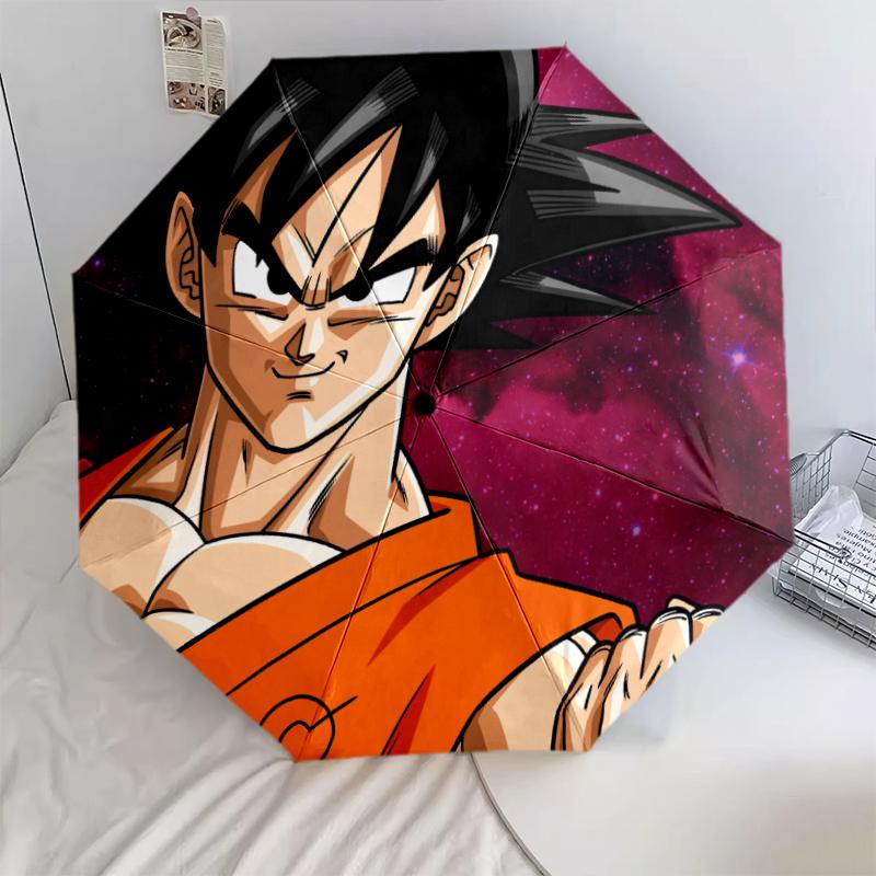 Dragon Ball Cartoon Goku pattern, automatic folding umbrella, portable and foldable design, 8 ribs, a Christmas or birthday gift.
Dragon Ball Cartoon Goku pattern, automatic folding umbrella, portable and foldable design, 8 ribs, a Christmas or birthday gift.