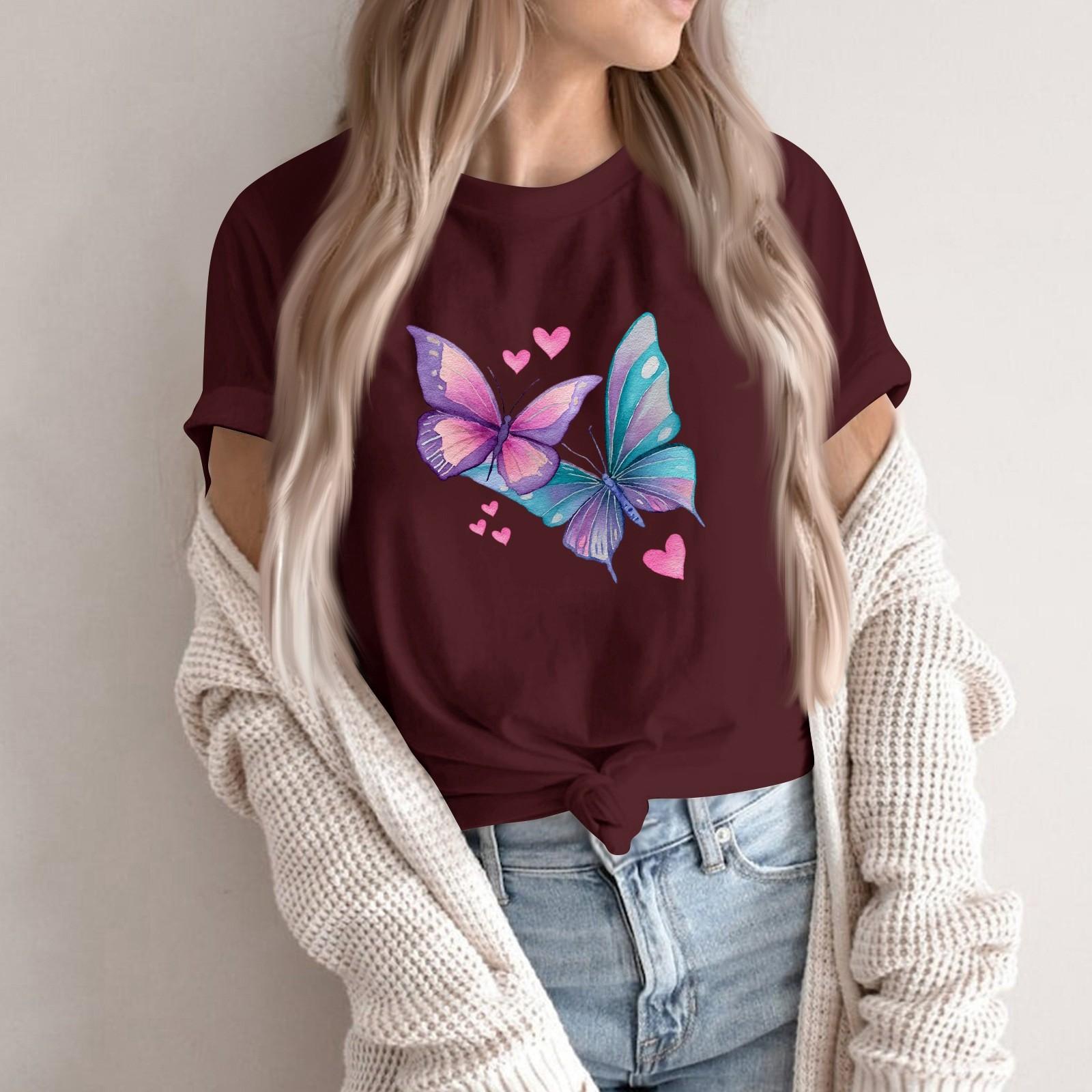 Women s Fashion Casual Printed Round Neck Short Sleeved Pullover T-Shirt Top XXL
Women s Fashion Casual Printed Round Neck Short Sleeved Pullover T-Shirt Top XXL